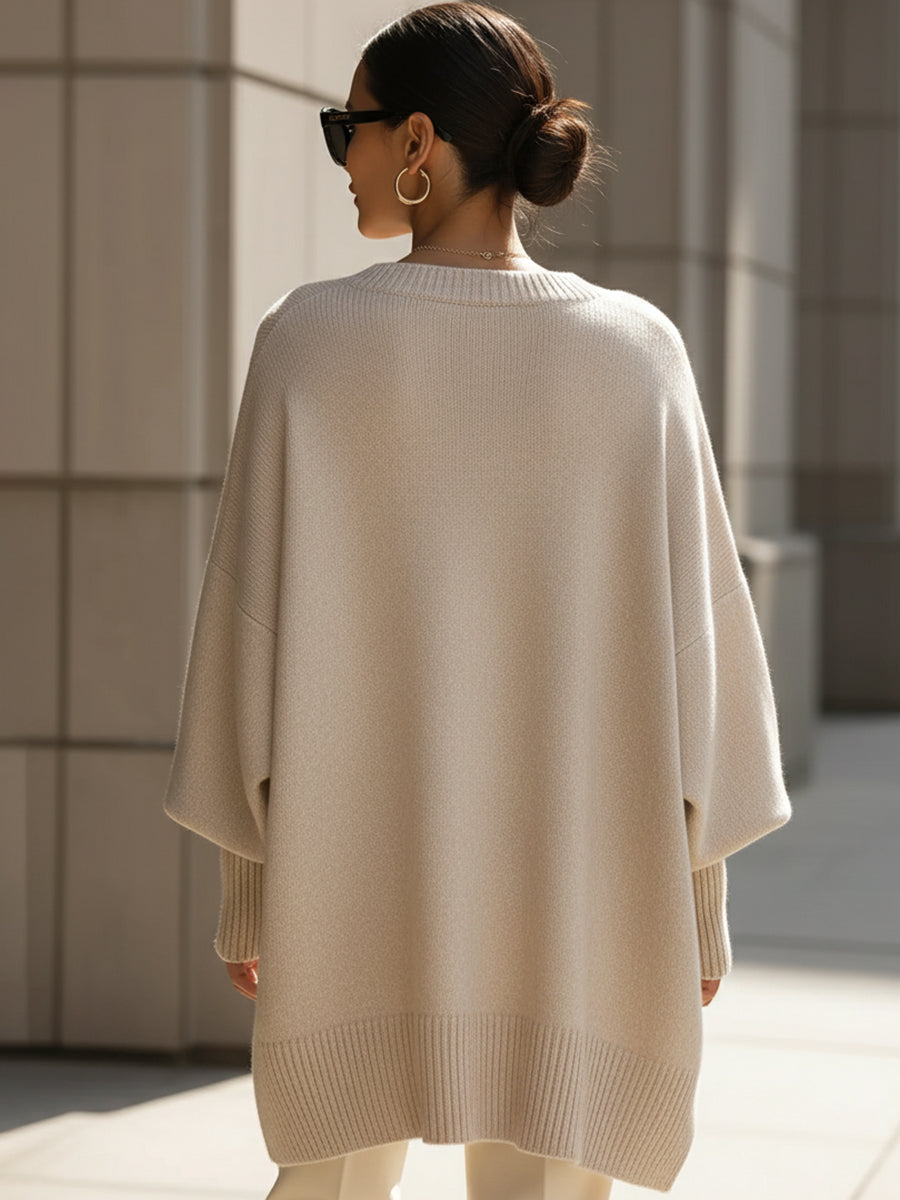 Ludovica | Maglione oversize con collo ampio