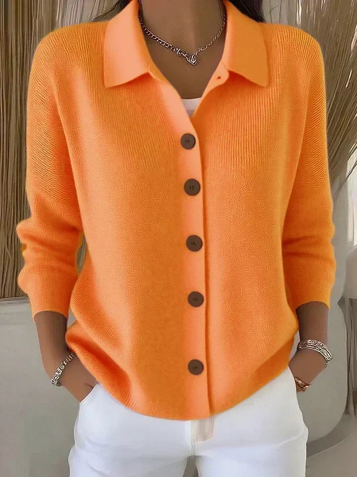 Fosca | Cardigan con colletto e bottoni