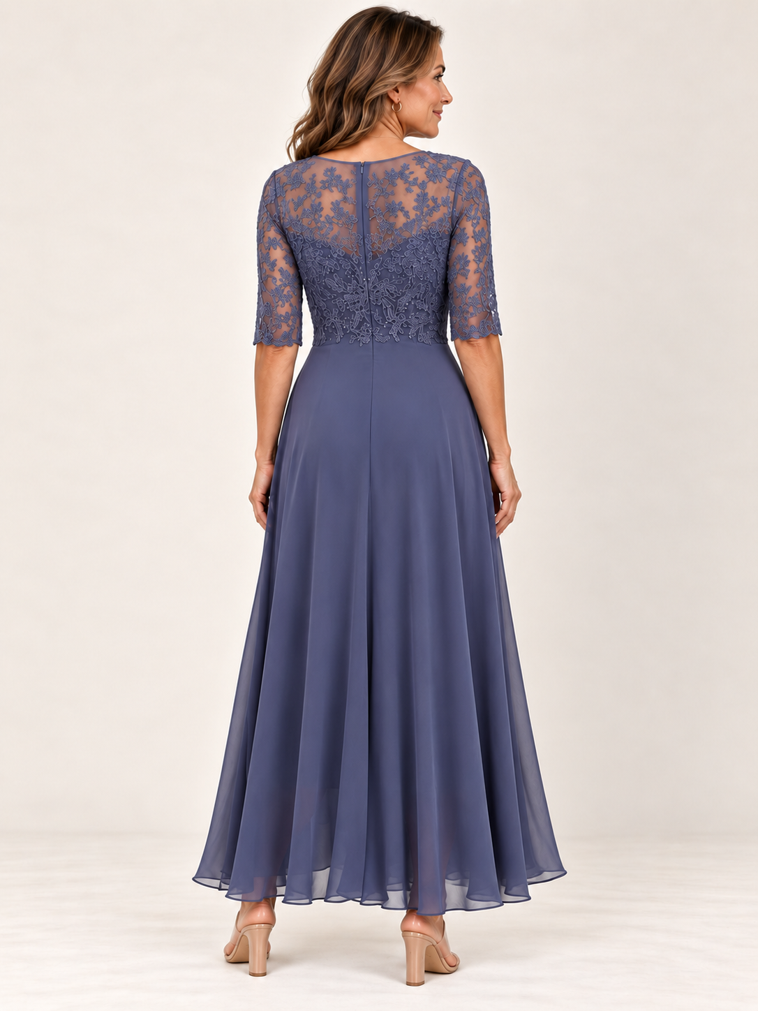 RHONDA | Elegante abito in pizzo