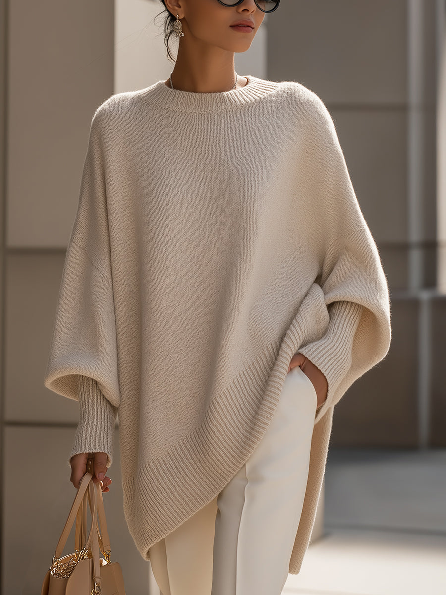 Ludovica | Maglione oversize con collo ampio