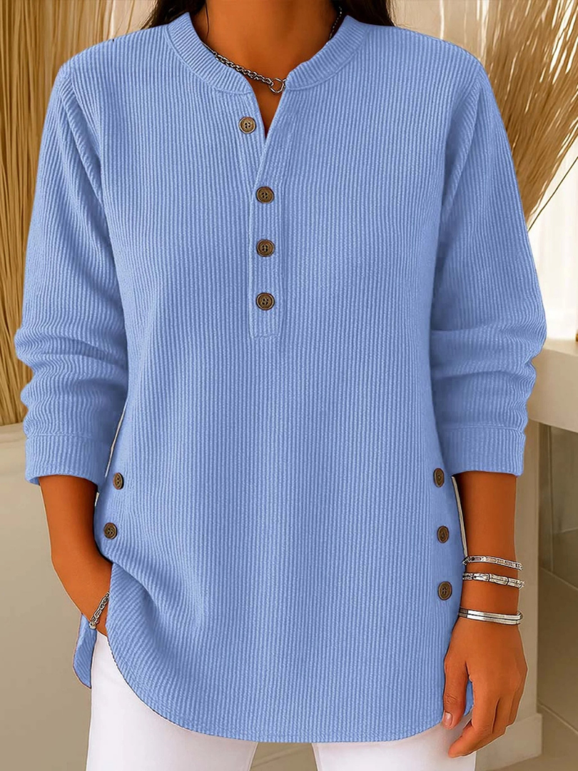 Nives | Tunica Henley con bottoni