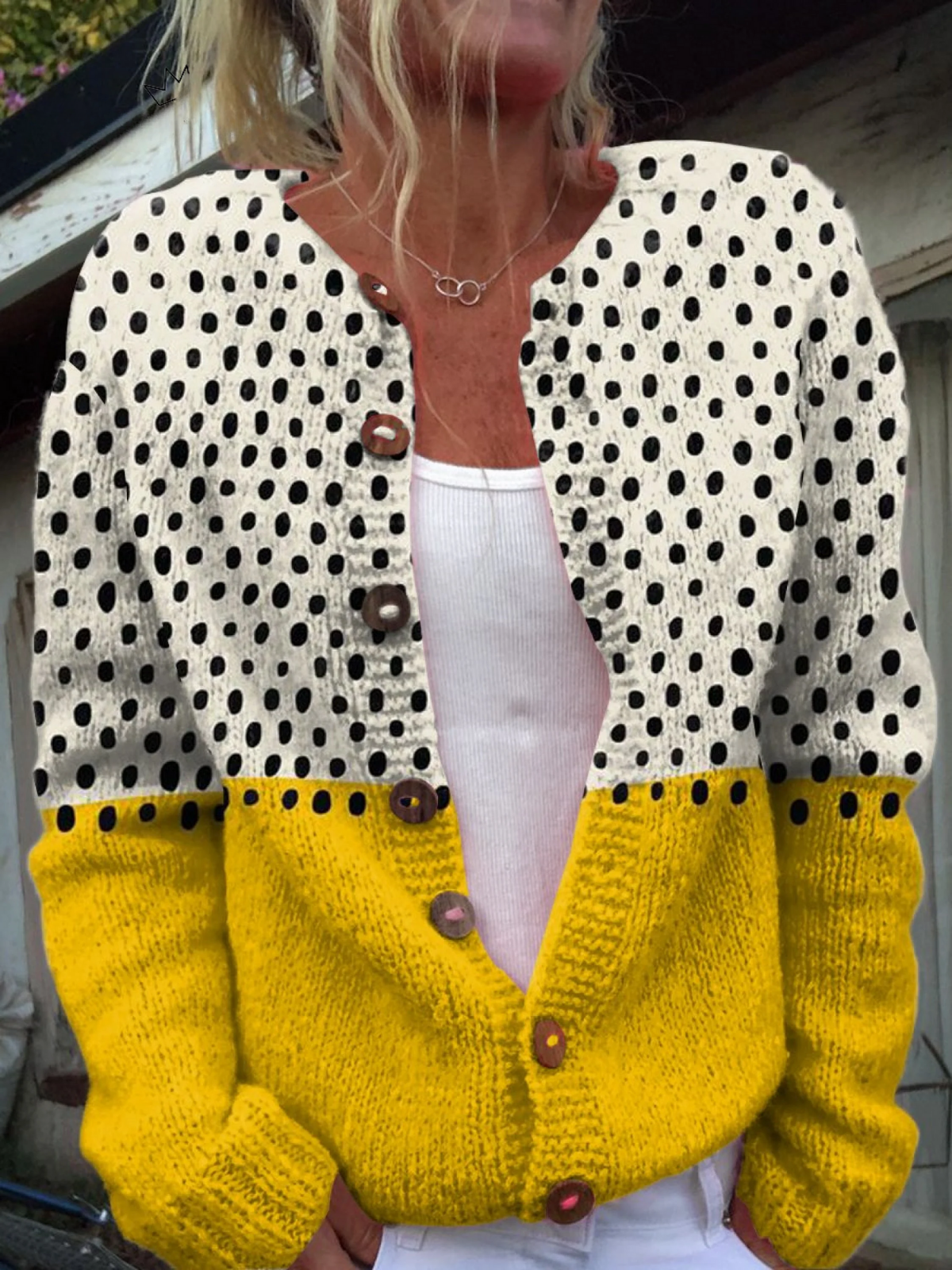 Junella™ | Cardigan vintage in maglia - Elora Boutique