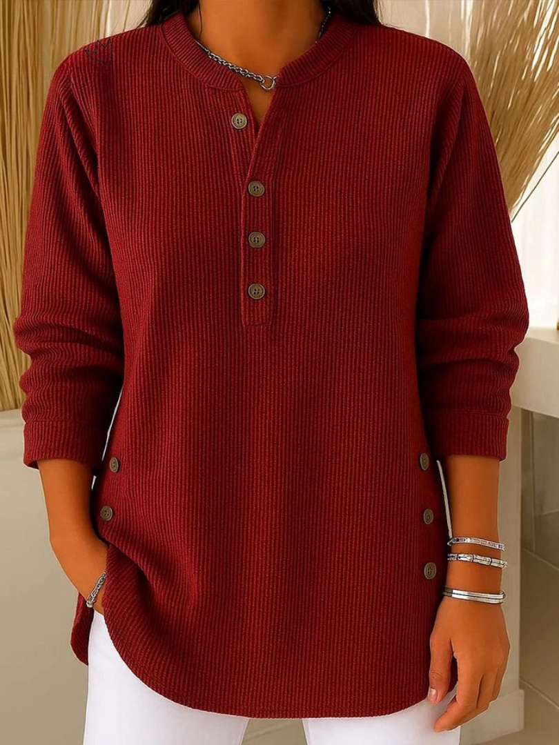 Nives | Tunica Henley con bottoni