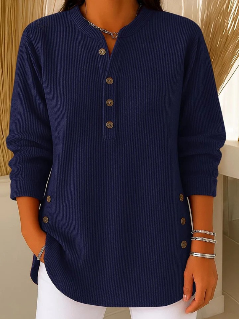 Nives | Tunica Henley con bottoni