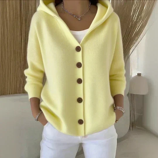 Rosetta | Cardigan con cappuccio