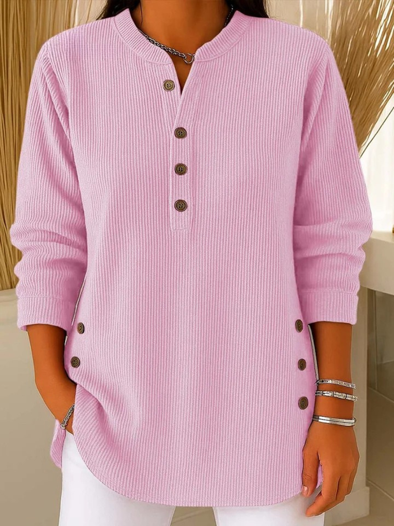 Nives | Tunica Henley con bottoni