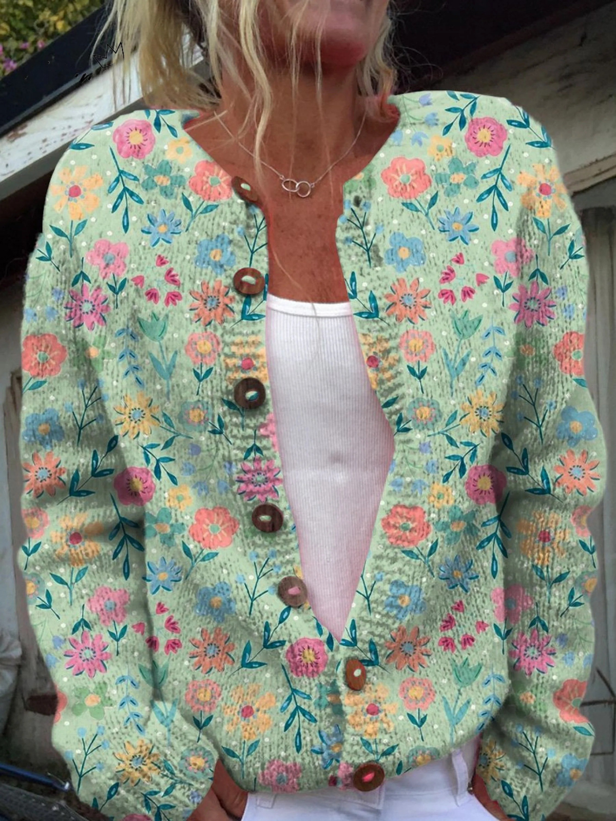 Foxfield™ | Cardigan vintage floreale da donna - Elora Boutique