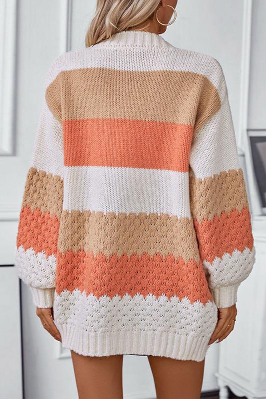 Cardigan oversize morbido in maglia aperto sul davanti