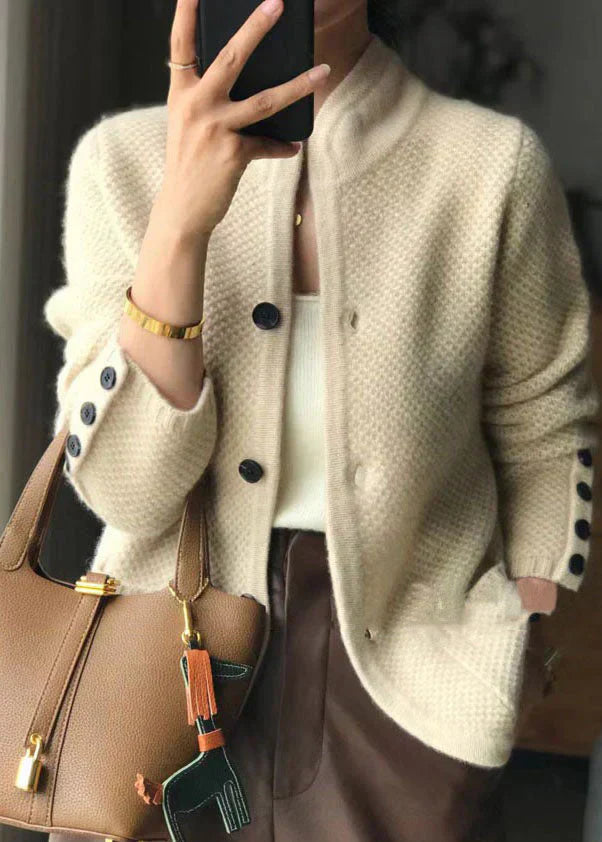 Cardigan avvolgente in morbida maglia aperto sul davanti - Elora Boutique