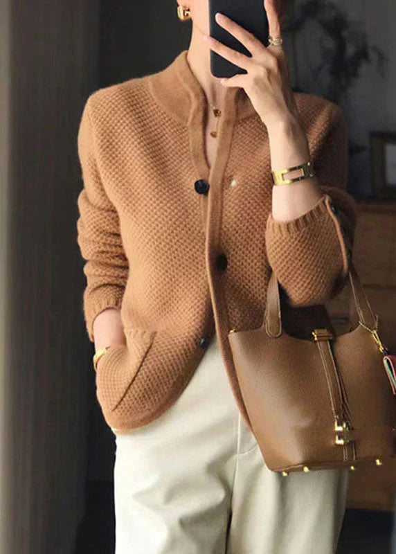 Cardigan avvolgente in morbida maglia aperto sul davanti - Elora Boutique