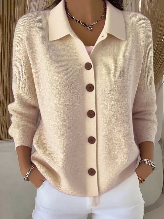 Fosca | Cardigan con colletto e bottoni