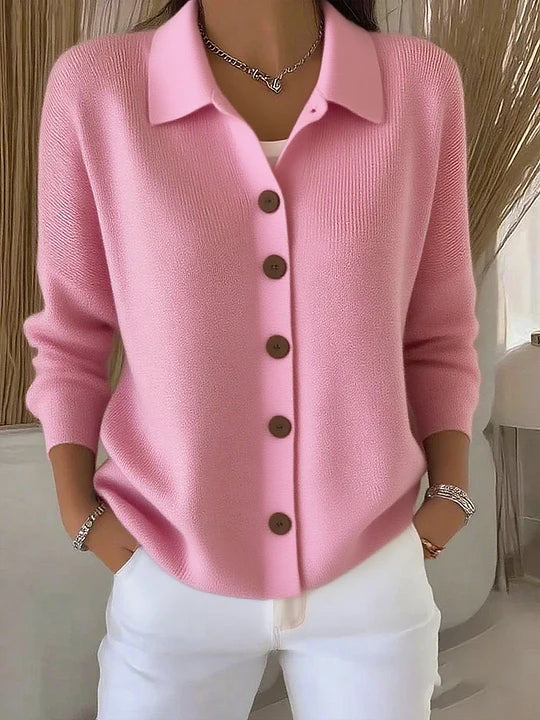 Fosca | Cardigan con colletto e bottoni