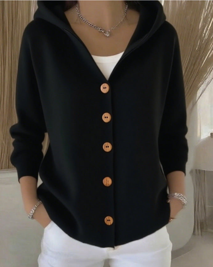 Rosetta | Cardigan con cappuccio