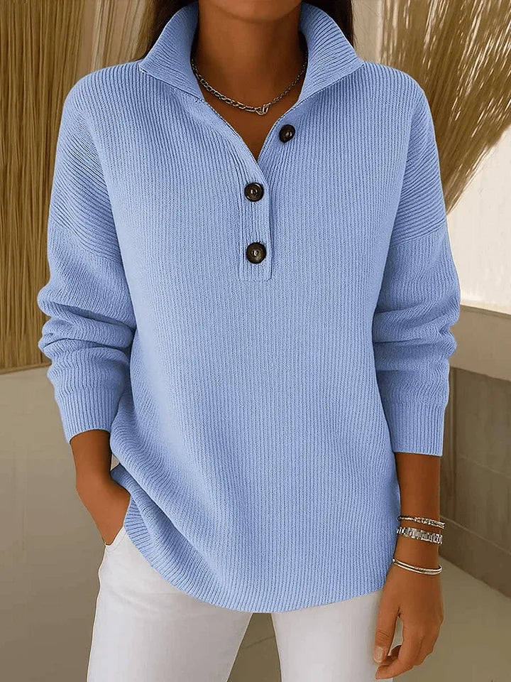 Amalia | Maglione polo con scollo a V
