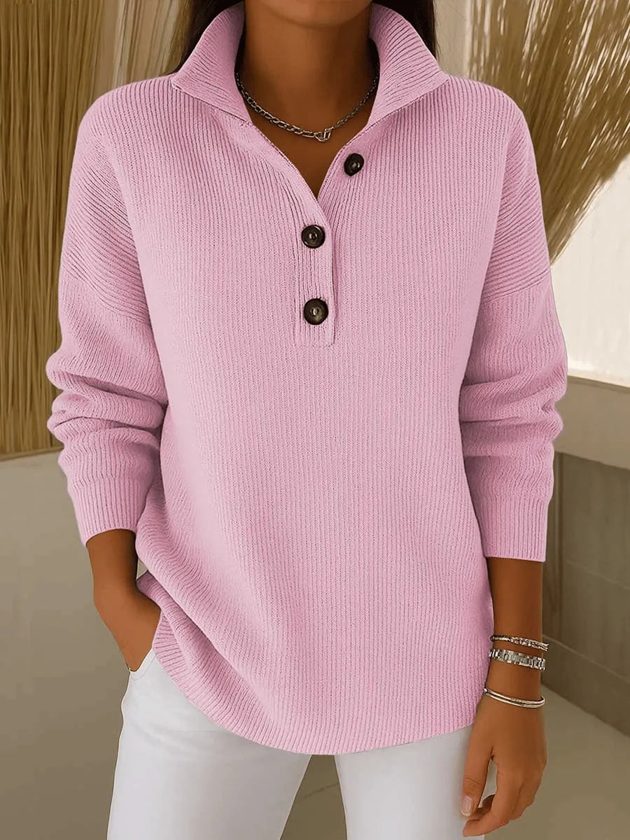 Amalia | Maglione polo con scollo a V