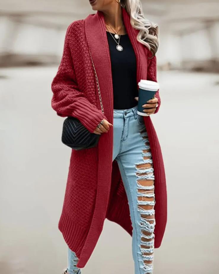 Cardigan oversize da donna con cappuccio