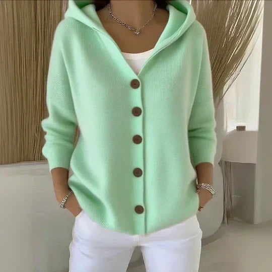 Rosetta | Cardigan con cappuccio