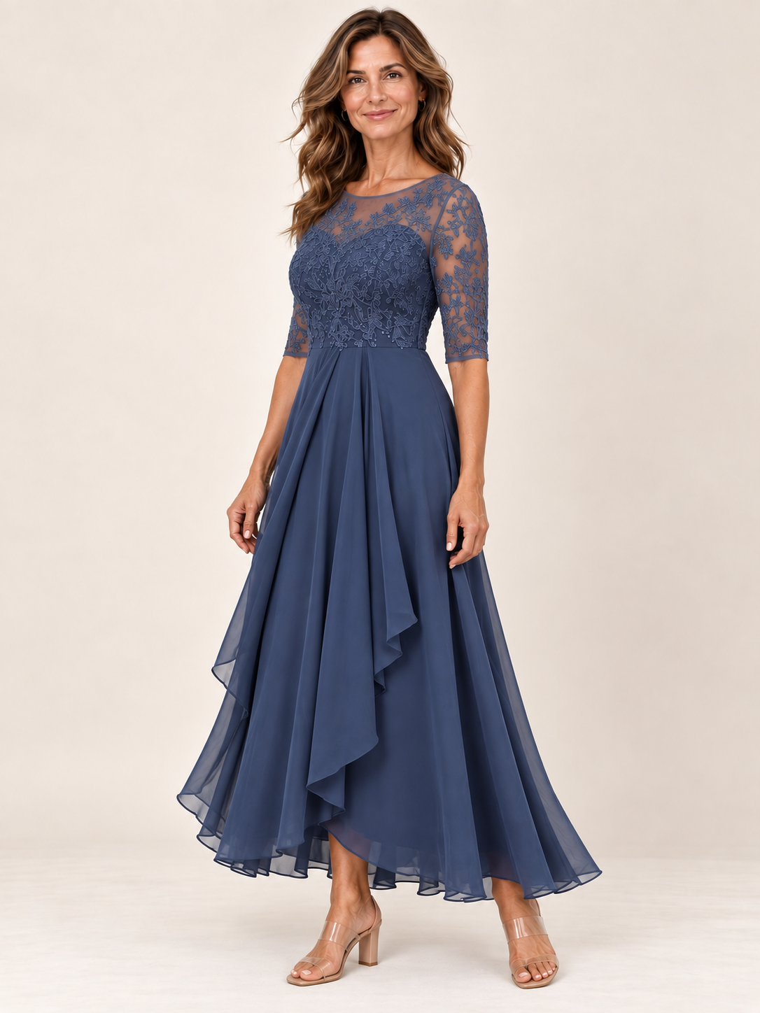 RHONDA | Elegante abito in pizzo