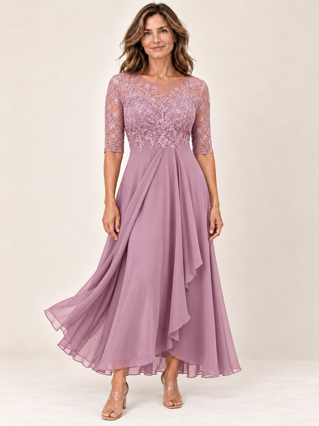 RHONDA | Elegante abito in pizzo