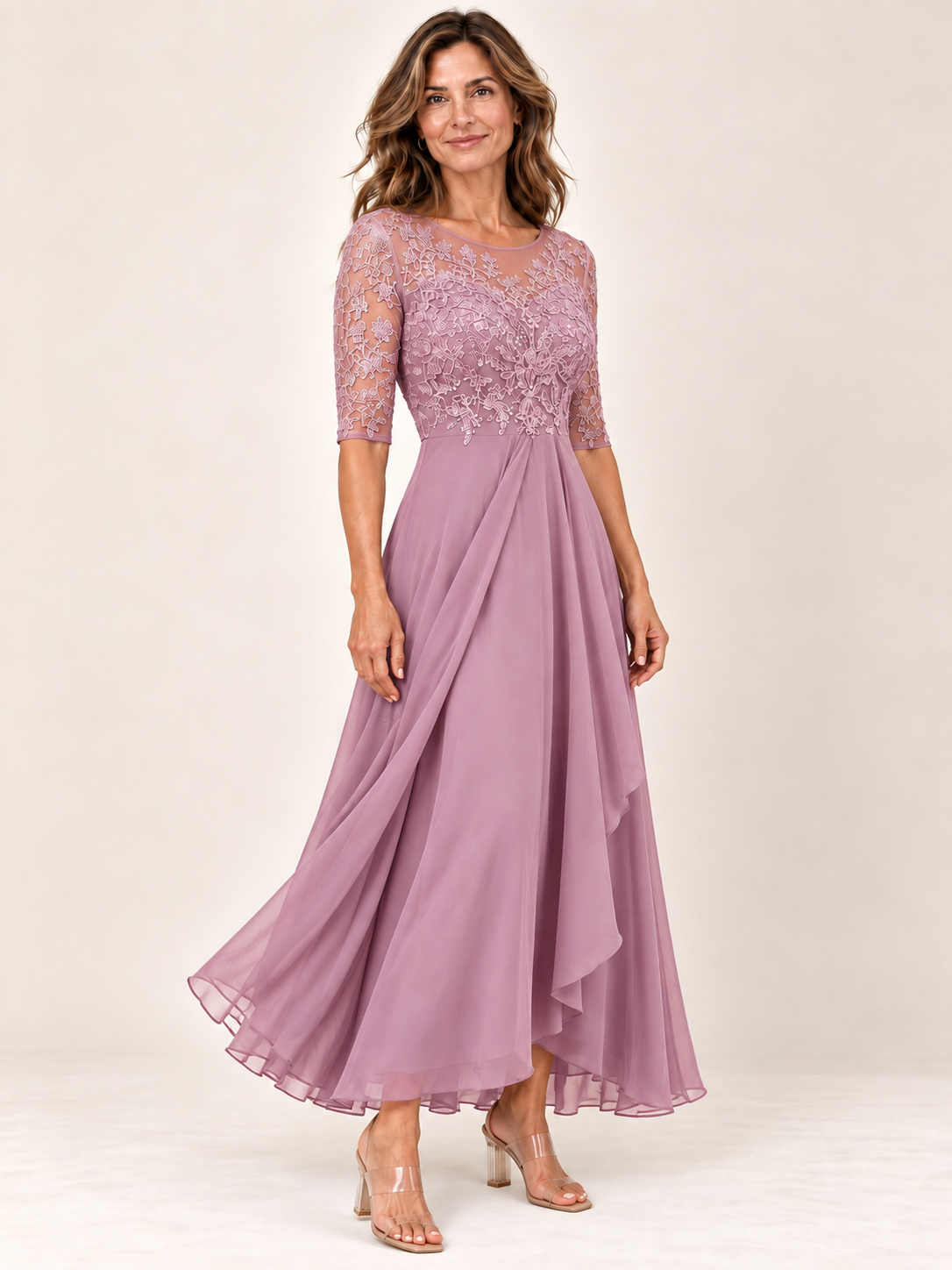 RHONDA | Elegante abito in pizzo