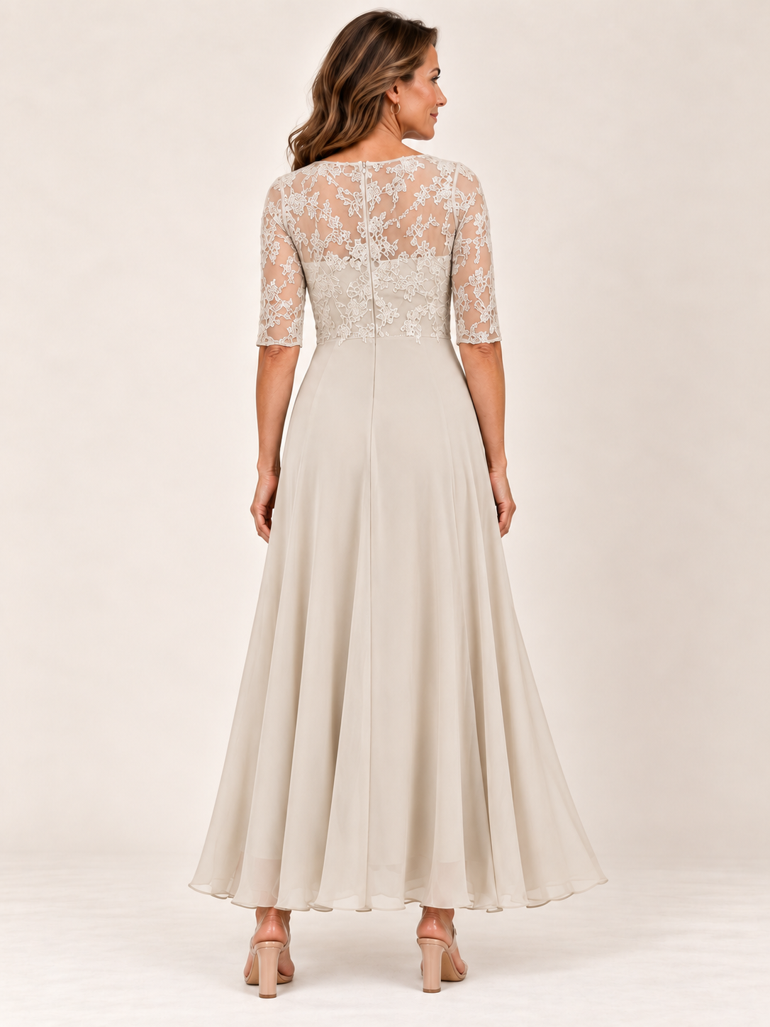 RHONDA | Elegante abito in pizzo