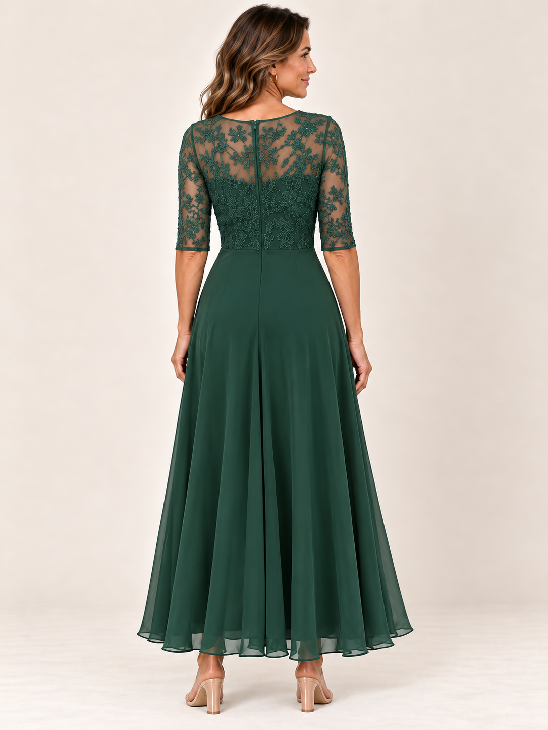 RHONDA | Elegante abito in pizzo