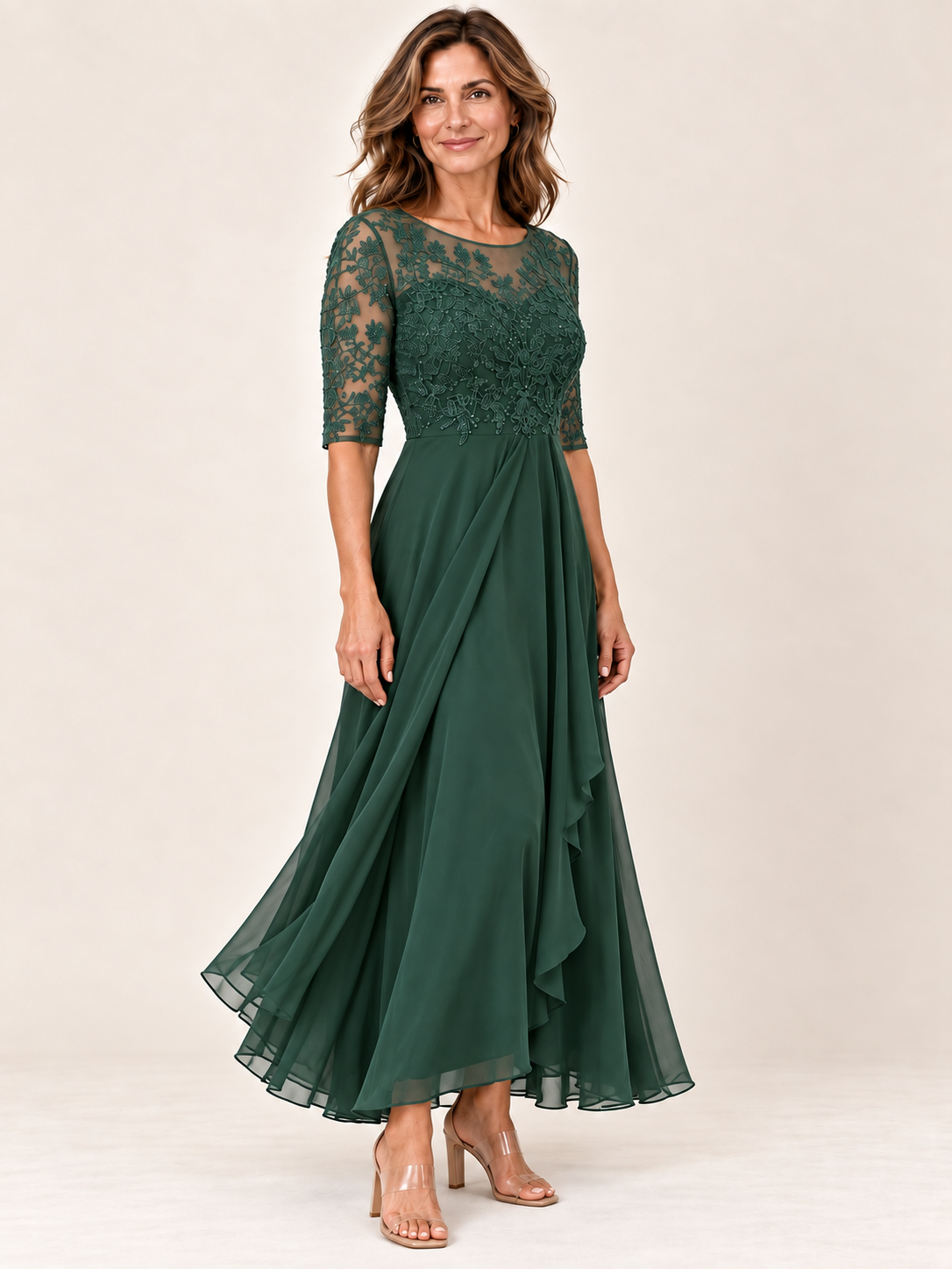 RHONDA | Elegante abito in pizzo