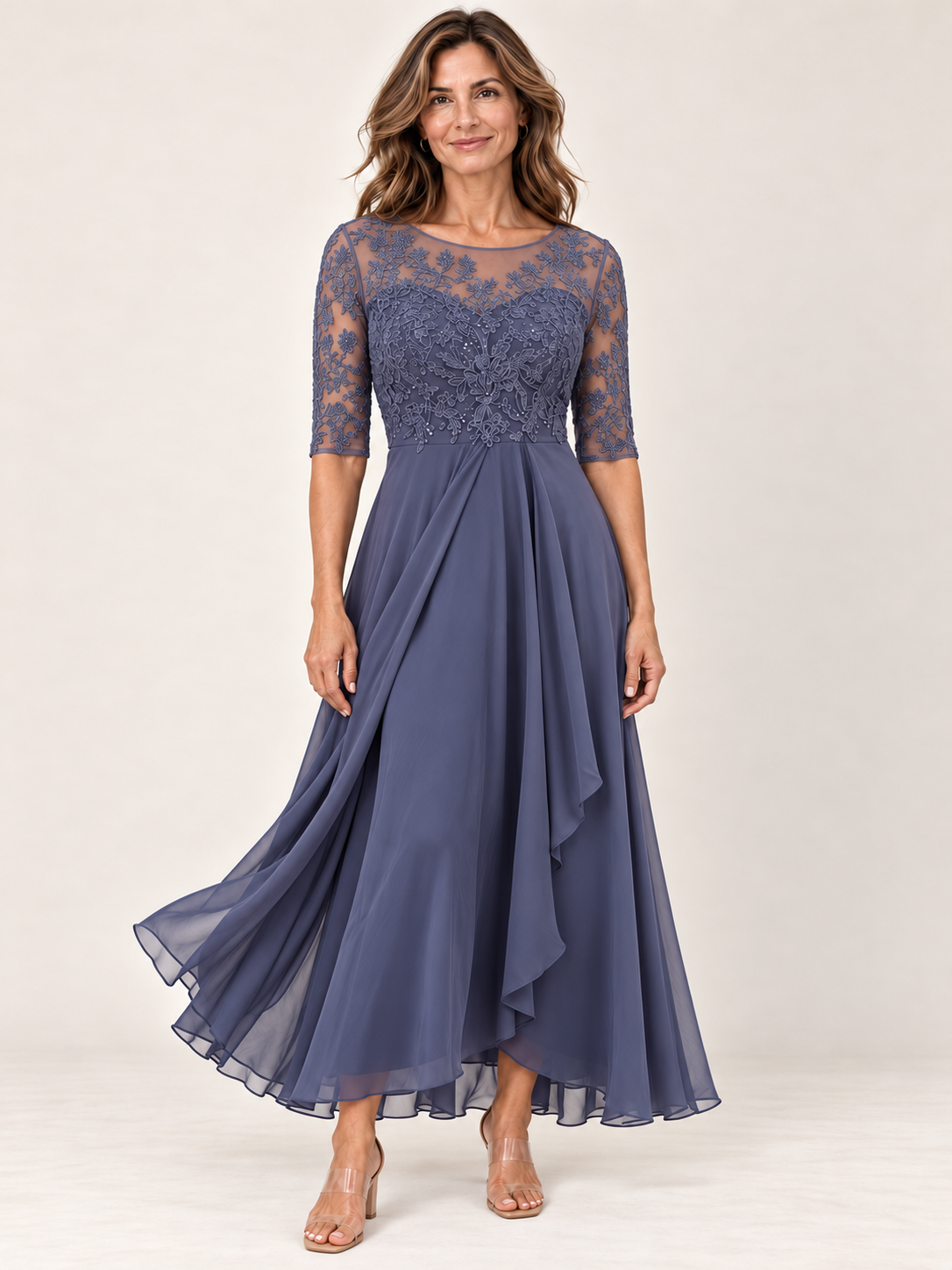 RHONDA | Elegante abito in pizzo
