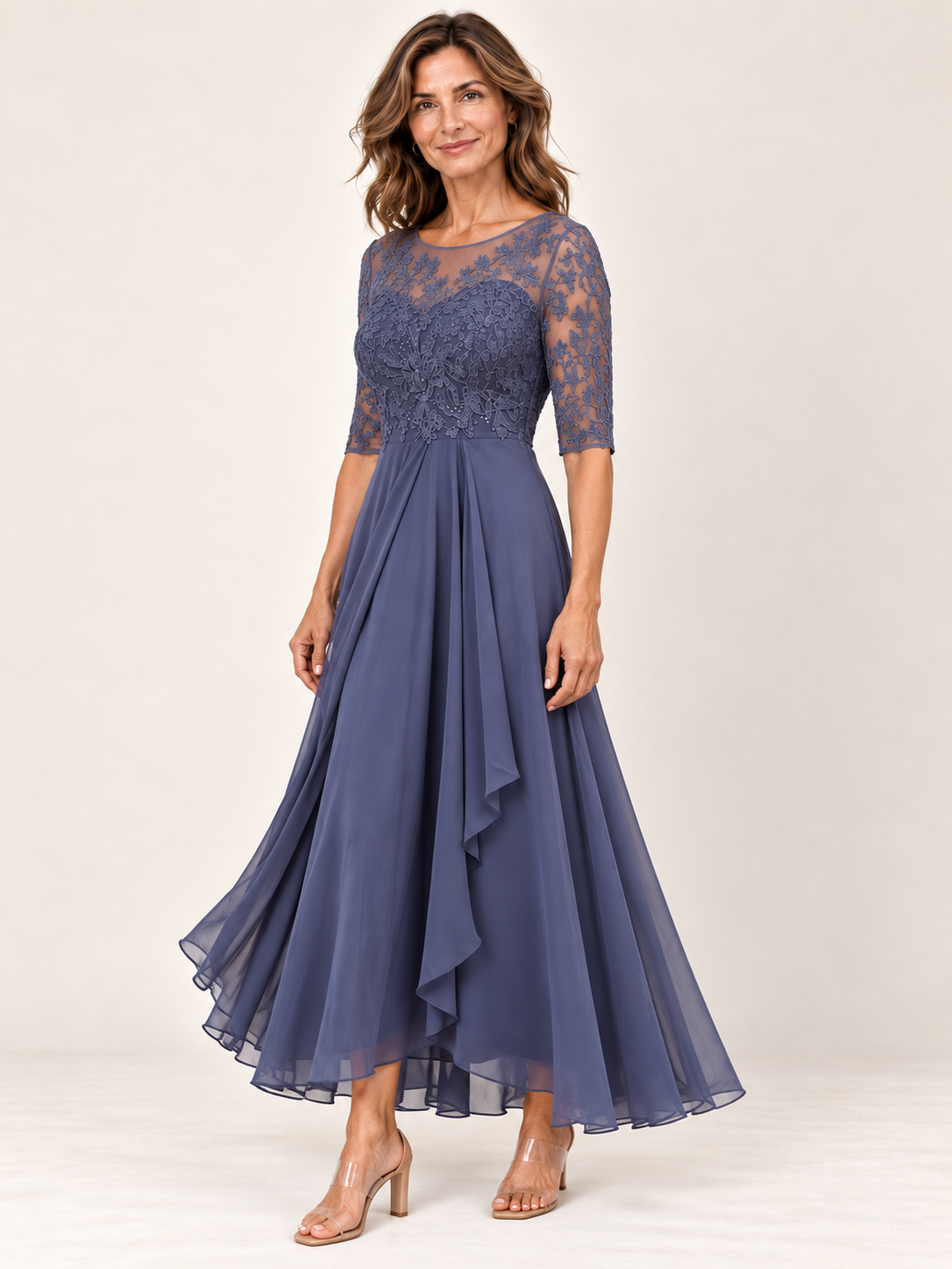RHONDA | Elegante abito in pizzo